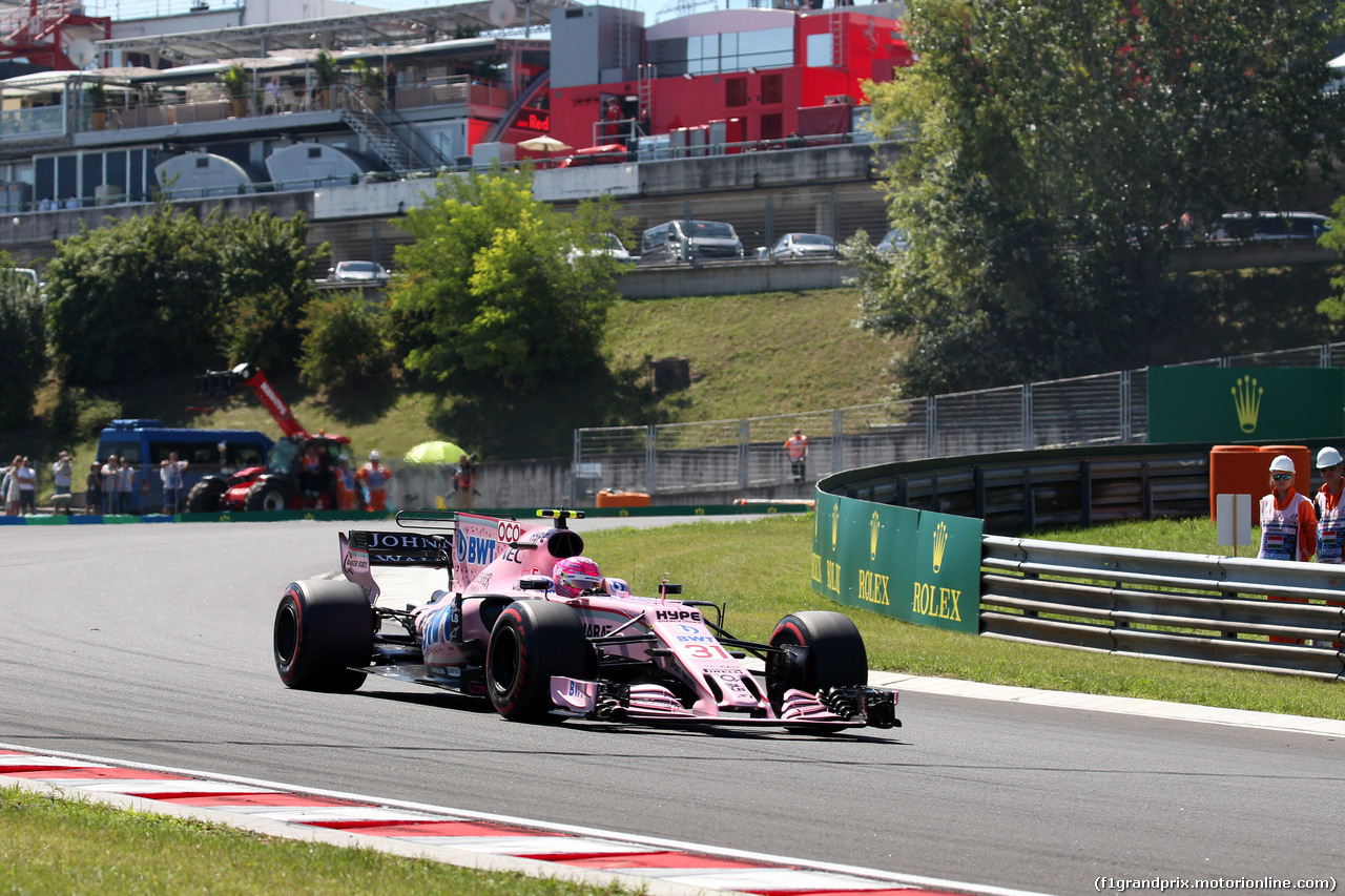 GP UNGHERIA, 29.07.2017 - Prove Libere 3, Esteban Ocon (FRA) Sahara Force India F1 VJM10