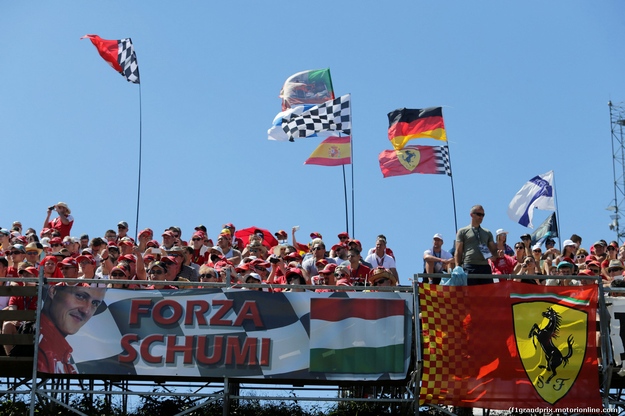 GP UNGHERIA, 29.07.2017 - Prove Libere 3, Fans