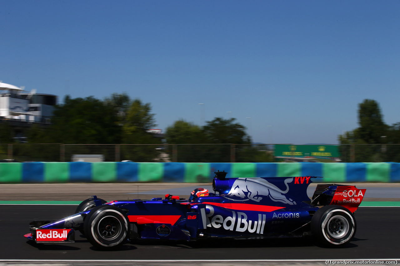GP UNGHERIA, 29.07.2017 - Prove Libere 3, Daniil Kvyat (RUS) Scuderia Toro Rosso STR12
