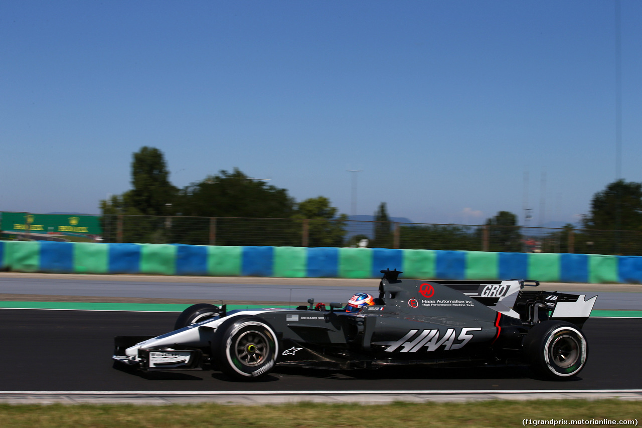 GP UNGHERIA, 29.07.2017 - Prove Libere 3, Romain Grosjean (FRA) Haas F1 Team VF-17