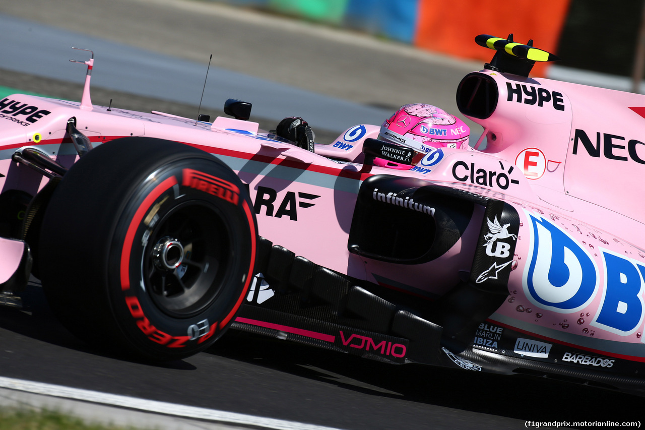 GP UNGHERIA, 29.07.2017 - Prove Libere 3, Esteban Ocon (FRA) Sahara Force India F1 VJM10