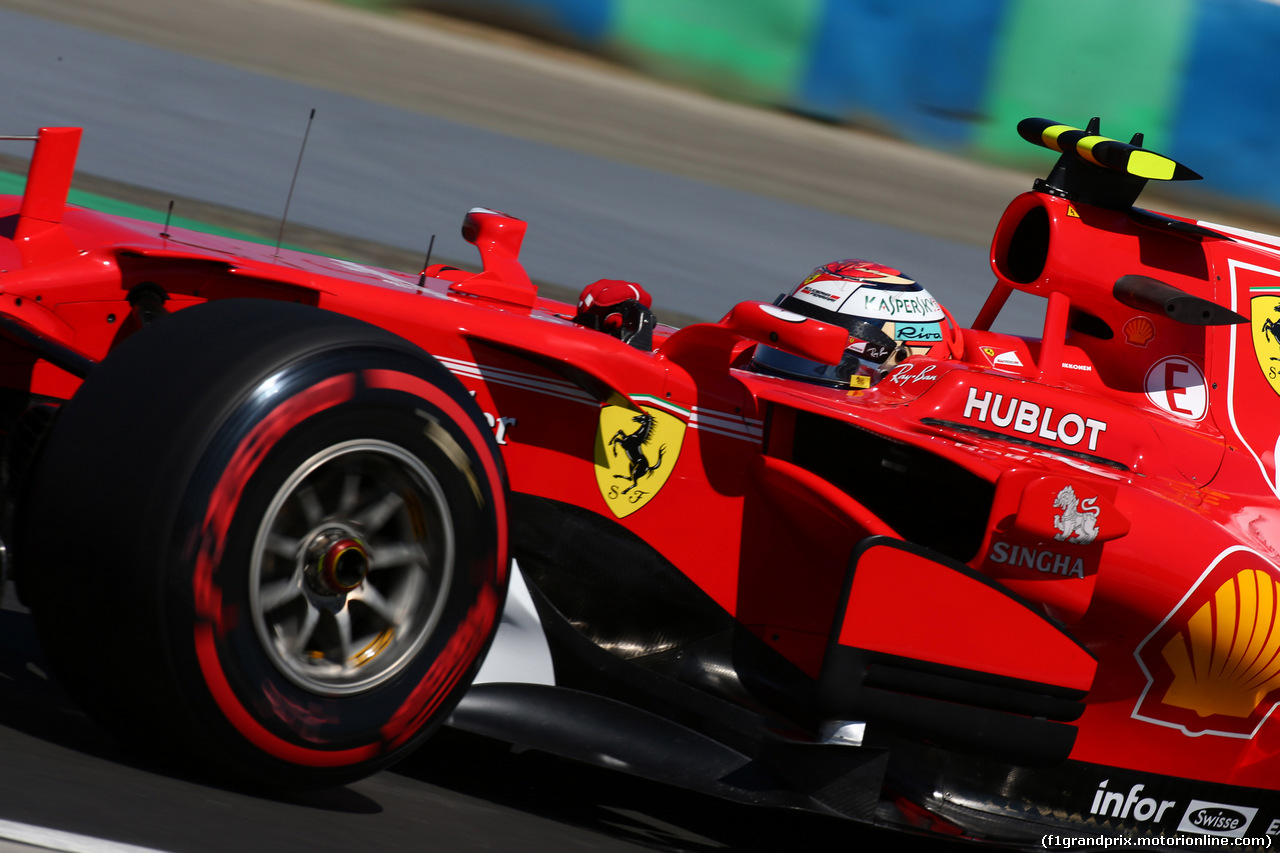 GP UNGHERIA, 29.07.2017 - Prove Libere 3, Kimi Raikkonen (FIN) Ferrari SF70H
