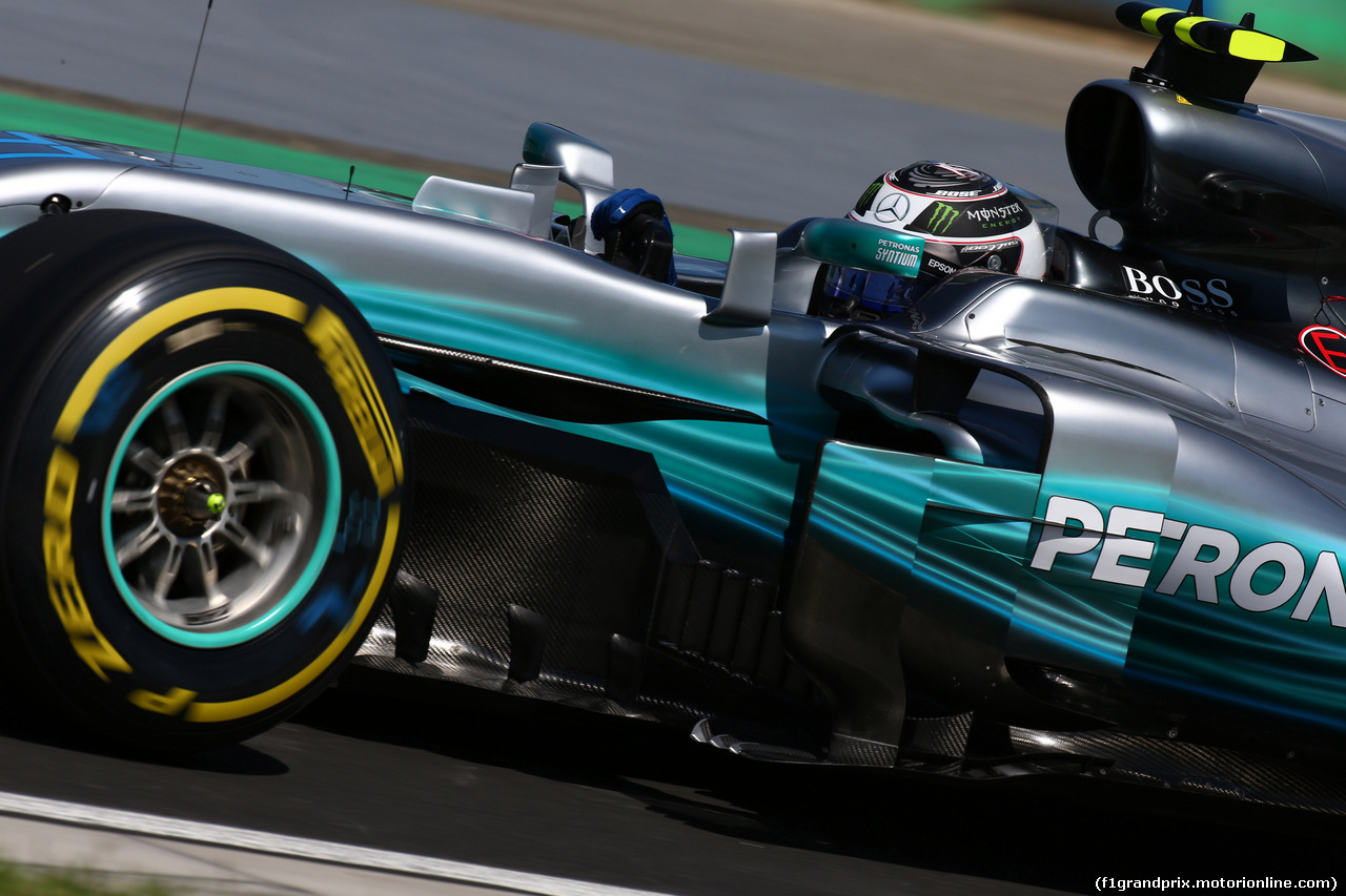 GP UNGHERIA, 29.07.2017 - Prove Libere 3, Valtteri Bottas (FIN) Mercedes AMG F1 W08