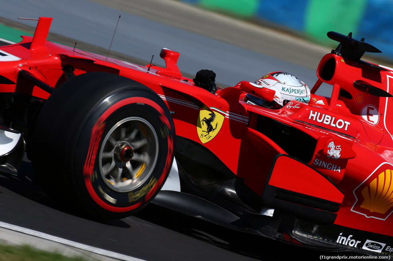 GP UNGHERIA, 29.07.2017 - Prove Libere 3, Sebastian Vettel (GER) Ferrari SF70H