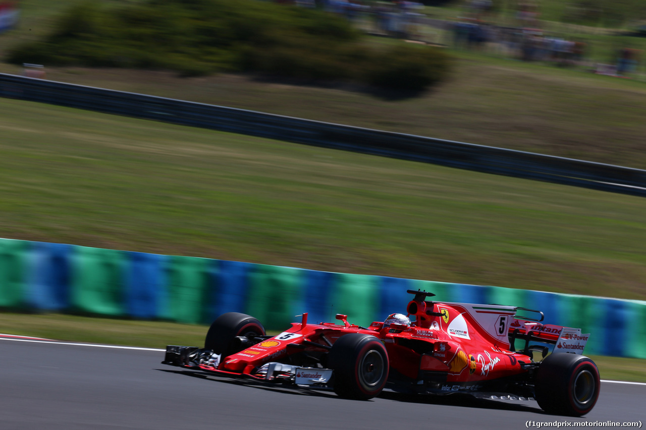 GP UNGHERIA, 29.07.2017 - Prove Libere 3, Sebastian Vettel (GER) Ferrari SF70H