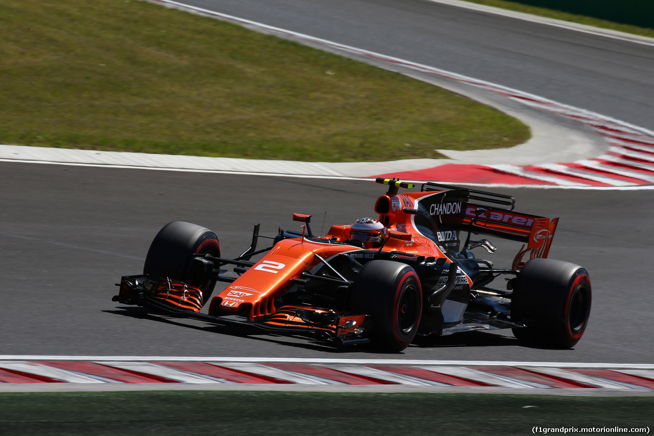 GP UNGHERIA, 29.07.2017 - Prove Libere 3, Stoffel Vandoorne (BEL) McLaren MCL32