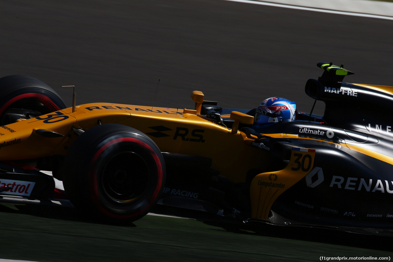 GP UNGHERIA, 29.07.2017 - Prove Libere 3, Jolyon Palmer (GBR) Renault Sport F1 Team RS17