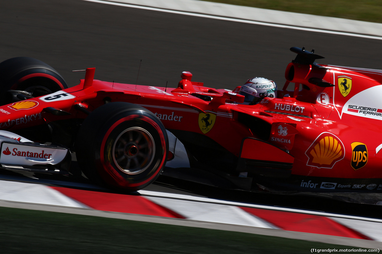 GP UNGHERIA, 29.07.2017 - Prove Libere 3, Sebastian Vettel (GER) Ferrari SF70H