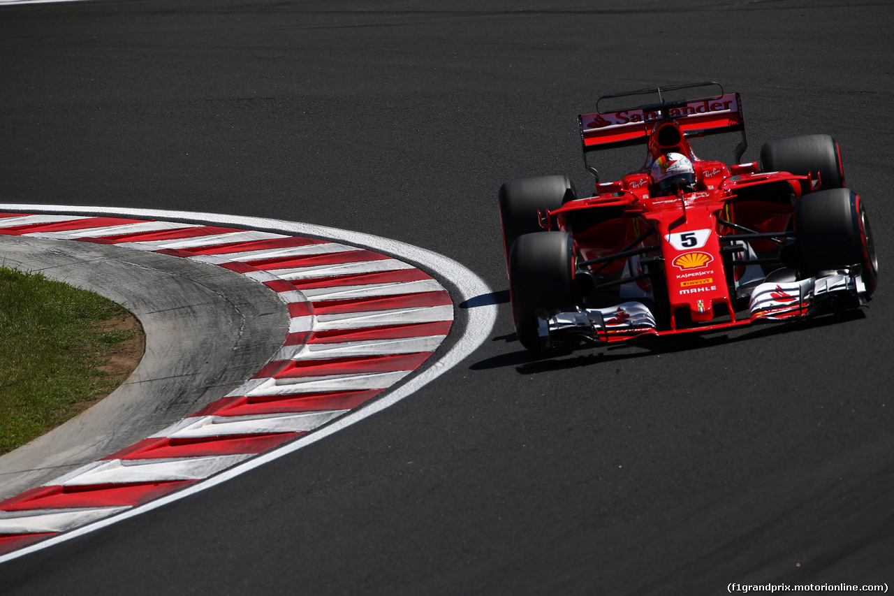 GP UNGHERIA, 29.07.2017 - Prove Libere 3, Sebastian Vettel (GER) Ferrari SF70H