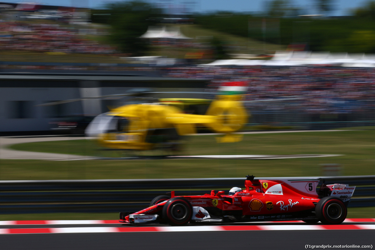 GP UNGHERIA, 29.07.2017 - Prove Libere 3, Sebastian Vettel (GER) Ferrari SF70H
