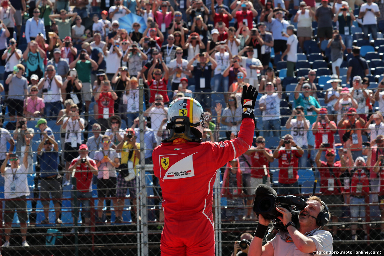 GP UNGHERIA, 29.07.2017 - Qualifiche, Sebastian Vettel (GER) Ferrari SF70H pole position