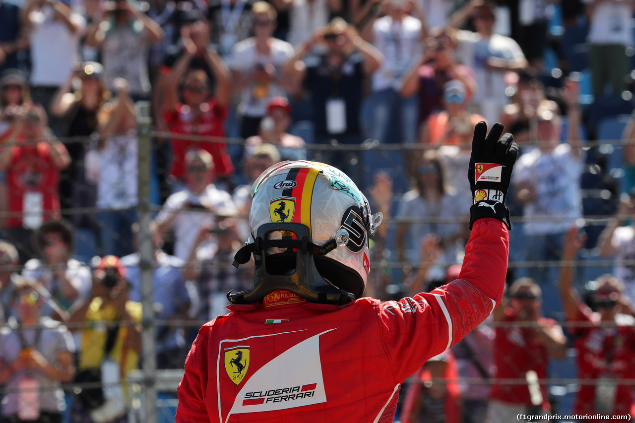 GP UNGHERIA, 29.07.2017 - Qualifiche, Sebastian Vettel (GER) Ferrari SF70H pole position