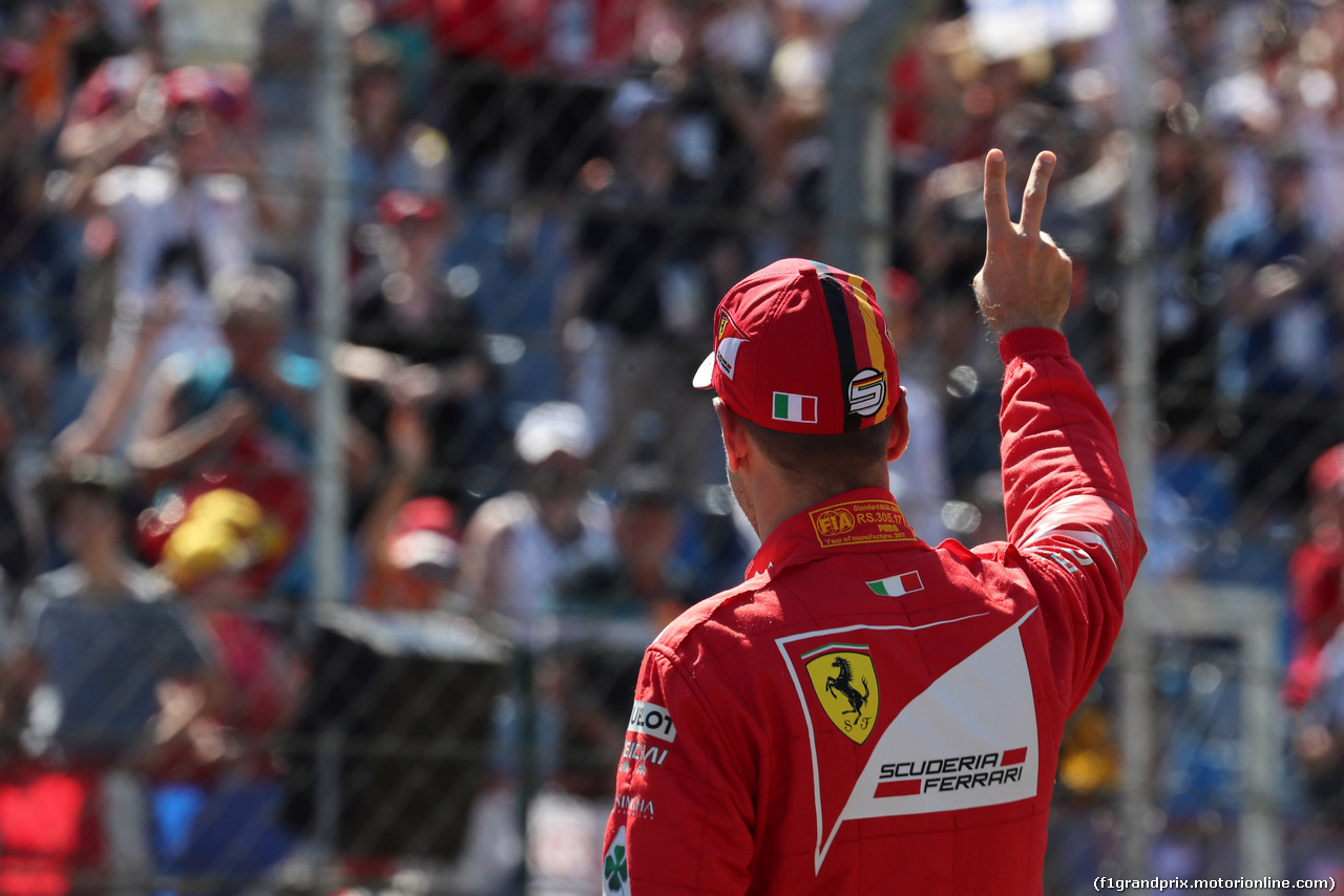 GP UNGHERIA, 29.07.2017 - Qualifiche, Sebastian Vettel (GER) Ferrari SF70H pole position