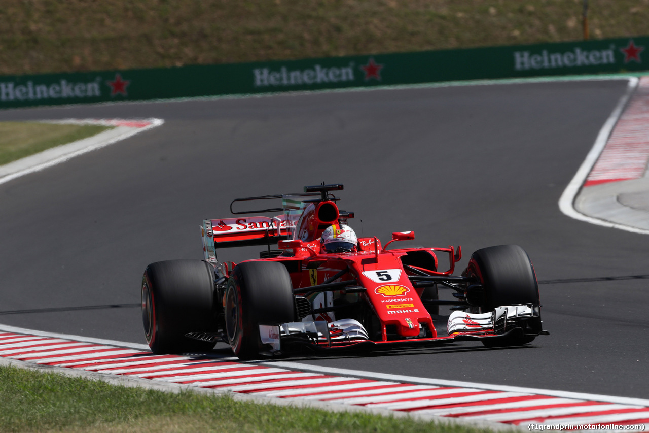 GP UNGHERIA, 29.07.2017 - Qualifiche, Sebastian Vettel (GER) Ferrari SF70H