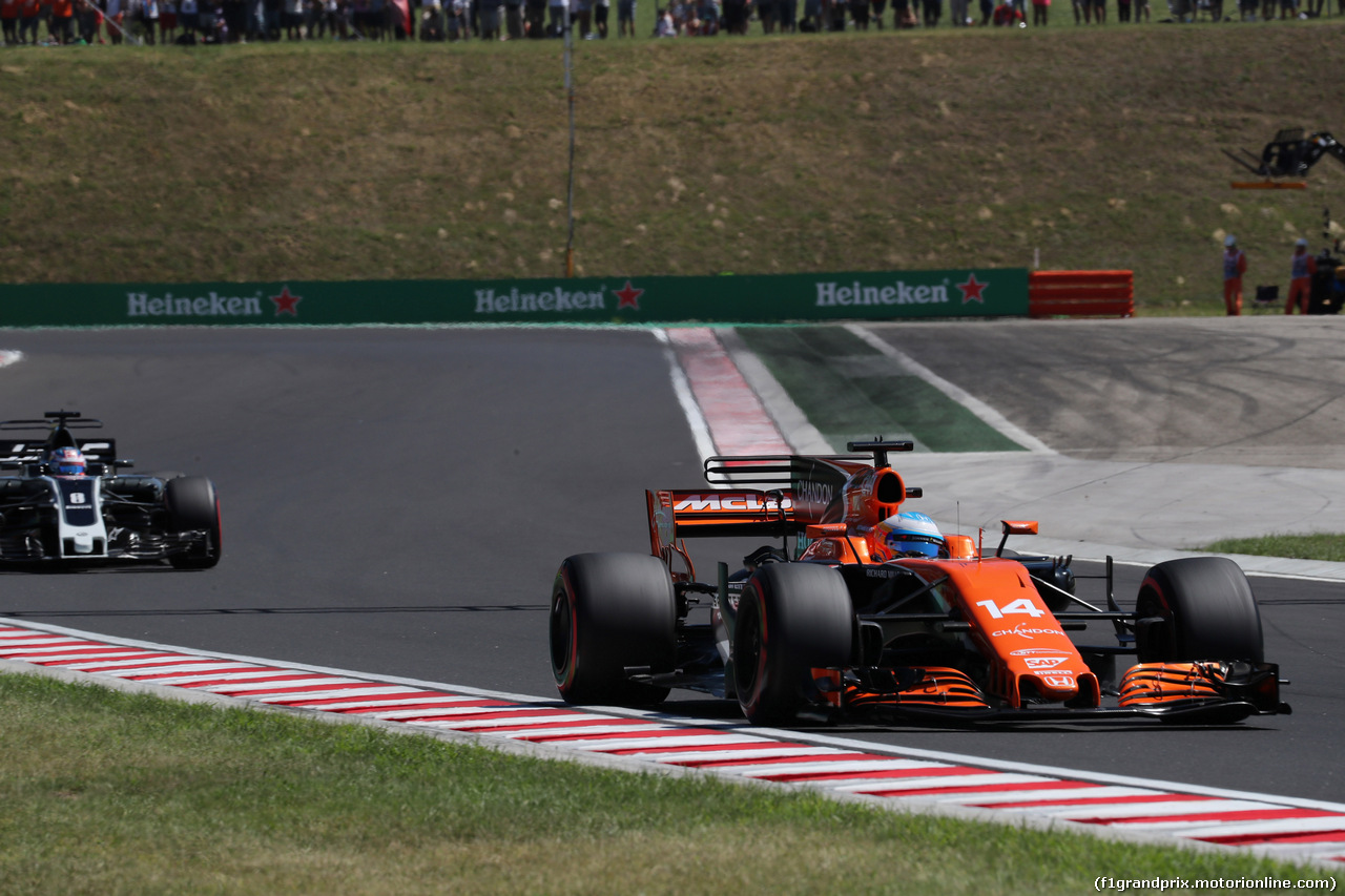 GP UNGHERIA, 29.07.2017 - Qualifiche, Fernando Alonso (ESP) McLaren MCL32