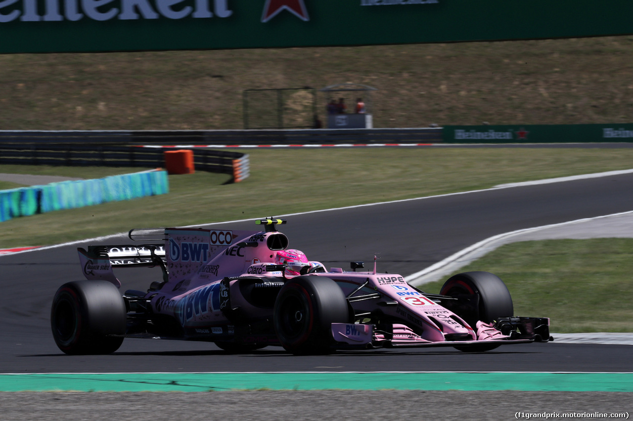 GP UNGHERIA, 29.07.2017 - Qualifiche, Esteban Ocon (FRA) Sahara Force India F1 VJM10
