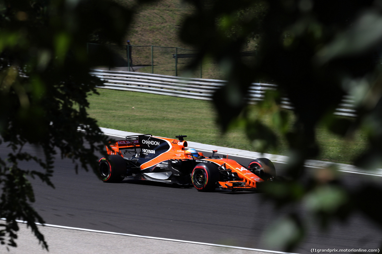 GP UNGHERIA, 29.07.2017 - Qualifiche, Fernando Alonso (ESP) McLaren MCL32