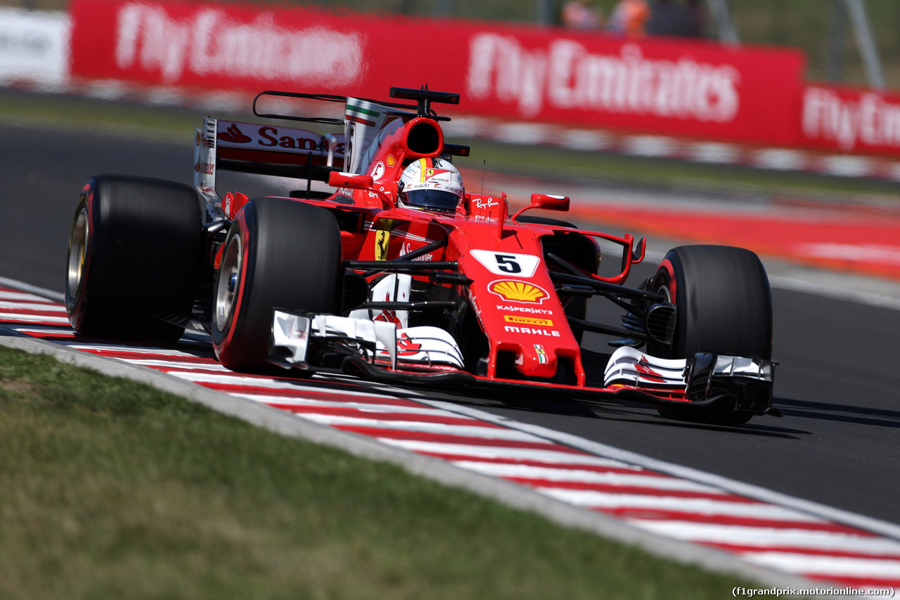 GP UNGHERIA, 29.07.2017 - Qualifiche, Sebastian Vettel (GER) Ferrari SF70H