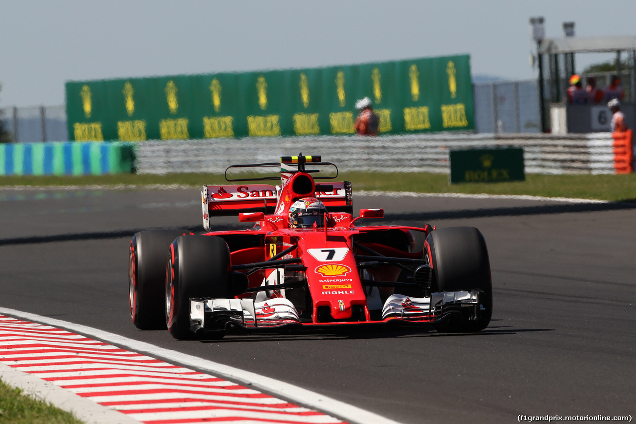 GP UNGHERIA, 29.07.2017 - Qualifiche, Kimi Raikkonen (FIN) Ferrari SF70H