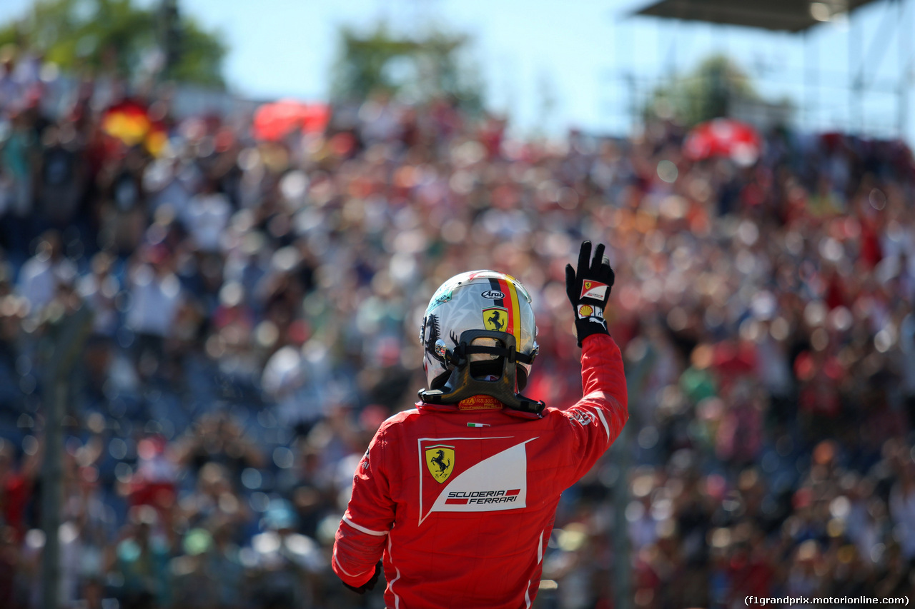 GP UNGHERIA, 29.07.2017 - Qualifiche, Sebastian Vettel (GER) Ferrari SF70H pole position
