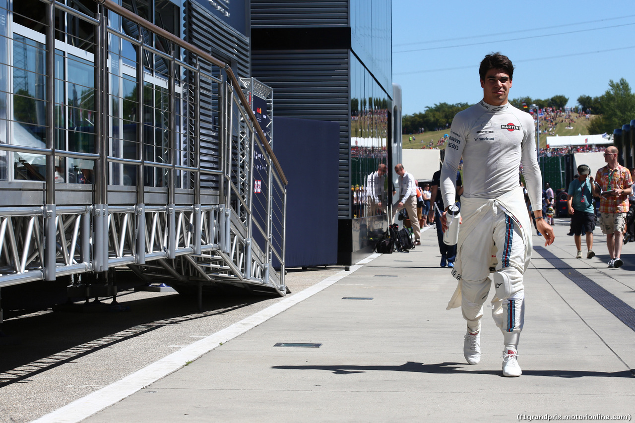 GP UNGHERIA, 29.07.2017 - Qualifiche, Lance Stroll (CDN) Williams FW40