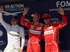 GP UNGHERIA, 29.07.2017 - Qualifiche, 3rd place Valtteri Bottas (FIN) Mercedes AMG F1 W08, Sebastian Vettel (GER) Ferrari SF70H pole position e 2nd place Kimi Raikkonen (FIN) Ferrari SF70H