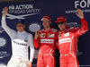 GP UNGHERIA, 29.07.2017 - Qualifiche, 3rd place Valtteri Bottas (FIN) Mercedes AMG F1 W08, Sebastian Vettel (GER) Ferrari SF70H pole position e 2nd place Kimi Raikkonen (FIN) Ferrari SF70H
