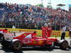 GP UNGHERIA, 29.07.2017 - Qualifiche, Sebastian Vettel (GER) Ferrari SF70H pole position e 2nd place Kimi Raikkonen (FIN) Ferrari SF70H