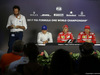 GP UNGHERIA, 29.07.2017 - Qualifiche, Conferenza Stampa, Valtteri Bottas (FIN) Mercedes AMG F1 W08, Sebastian Vettel (GER) Ferrari SF70H e Kimi Raikkonen (FIN) Ferrari SF70H