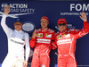 GP UNGHERIA, 29.07.2017 - Qualifiche, 3rd place Valtteri Bottas (FIN) Mercedes AMG F1 W08, Sebastian Vettel (GER) Ferrari SF70H pole position e 2nd place Kimi Raikkonen (FIN) Ferrari SF70H