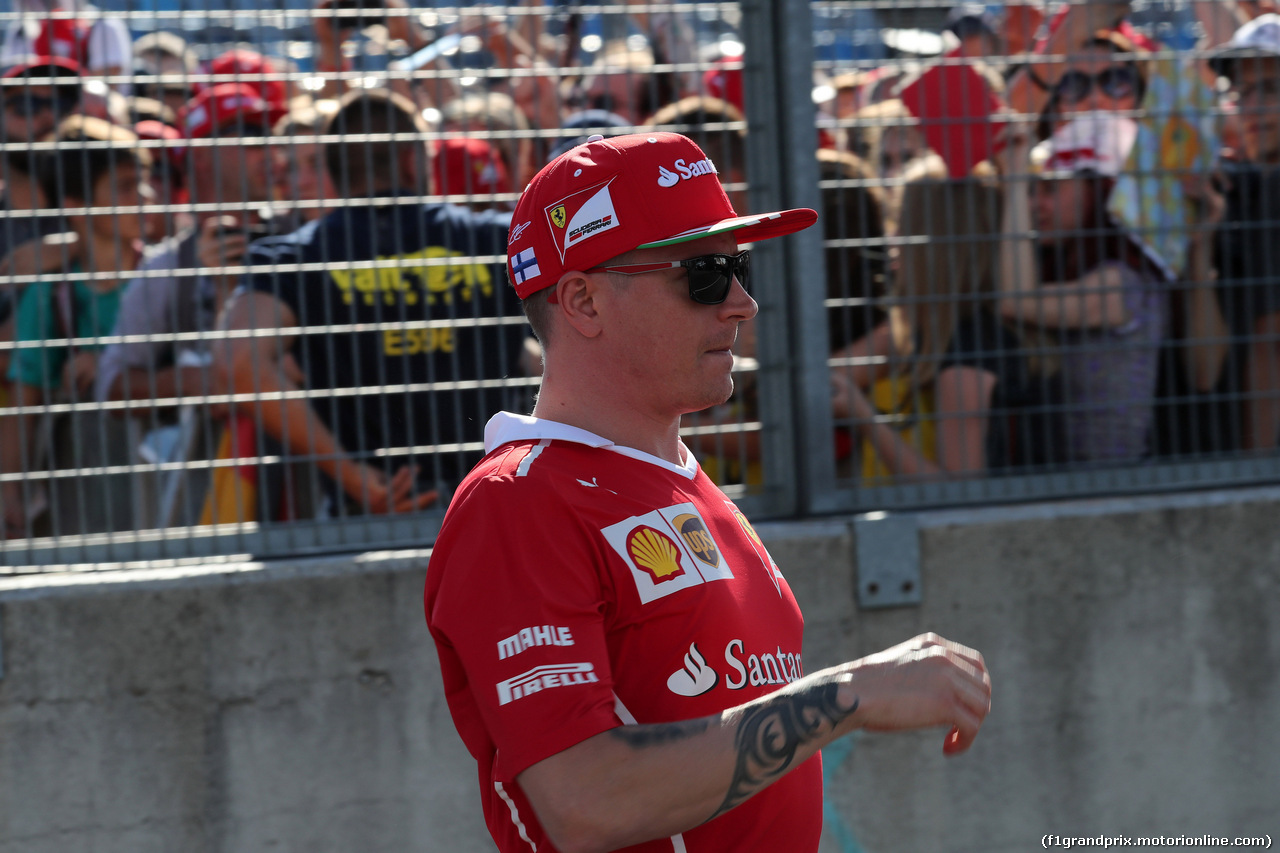 GP UNGHERIA, 27.07.2017 - Kimi Raikkonen (FIN) Ferrari SF70H