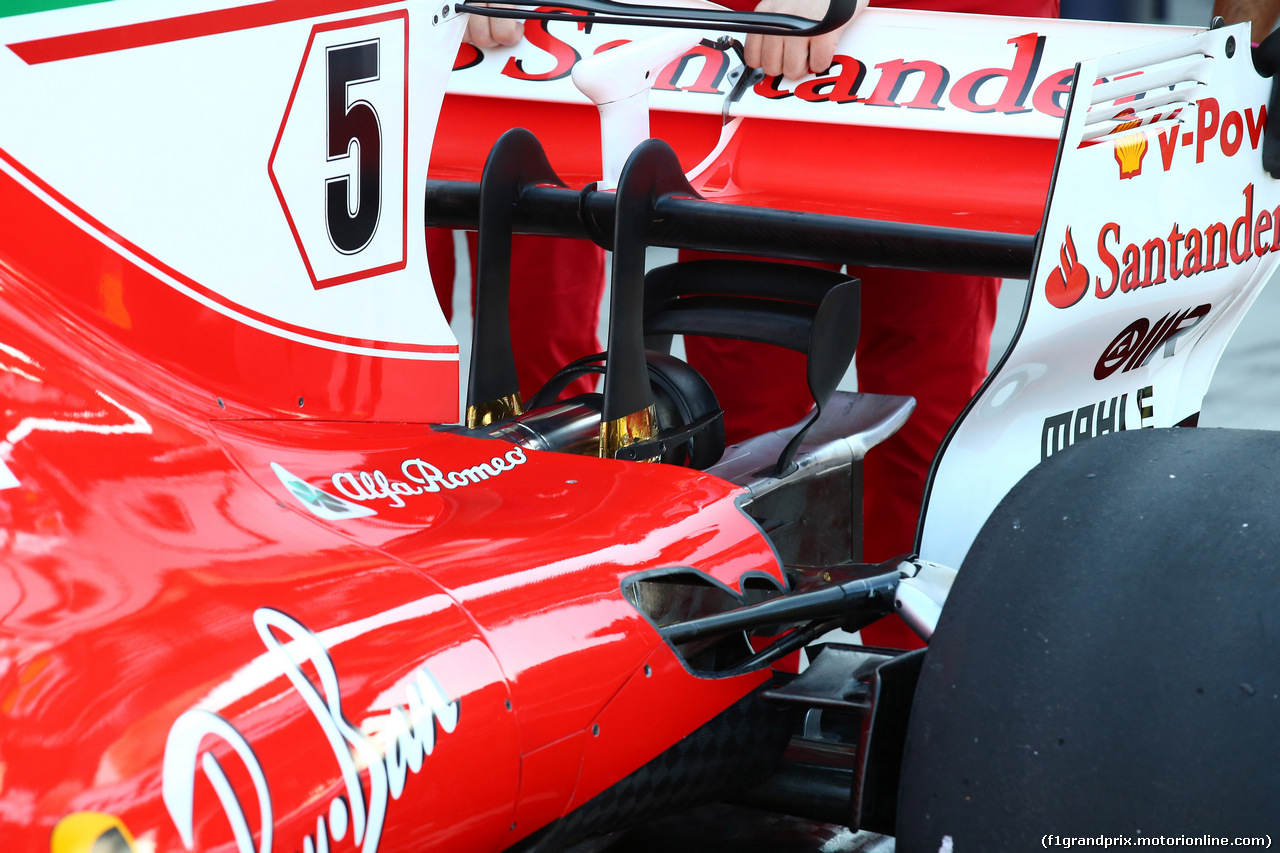 GP UNGHERIA, 28.07.2017 - Ferrari SF70H, detail