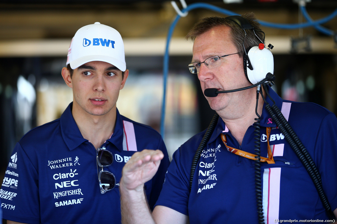 GP UNGHERIA, 28.07.2017 - Prove Libere 1, Esteban Ocon (FRA) Sahara Force India F1 VJM10
