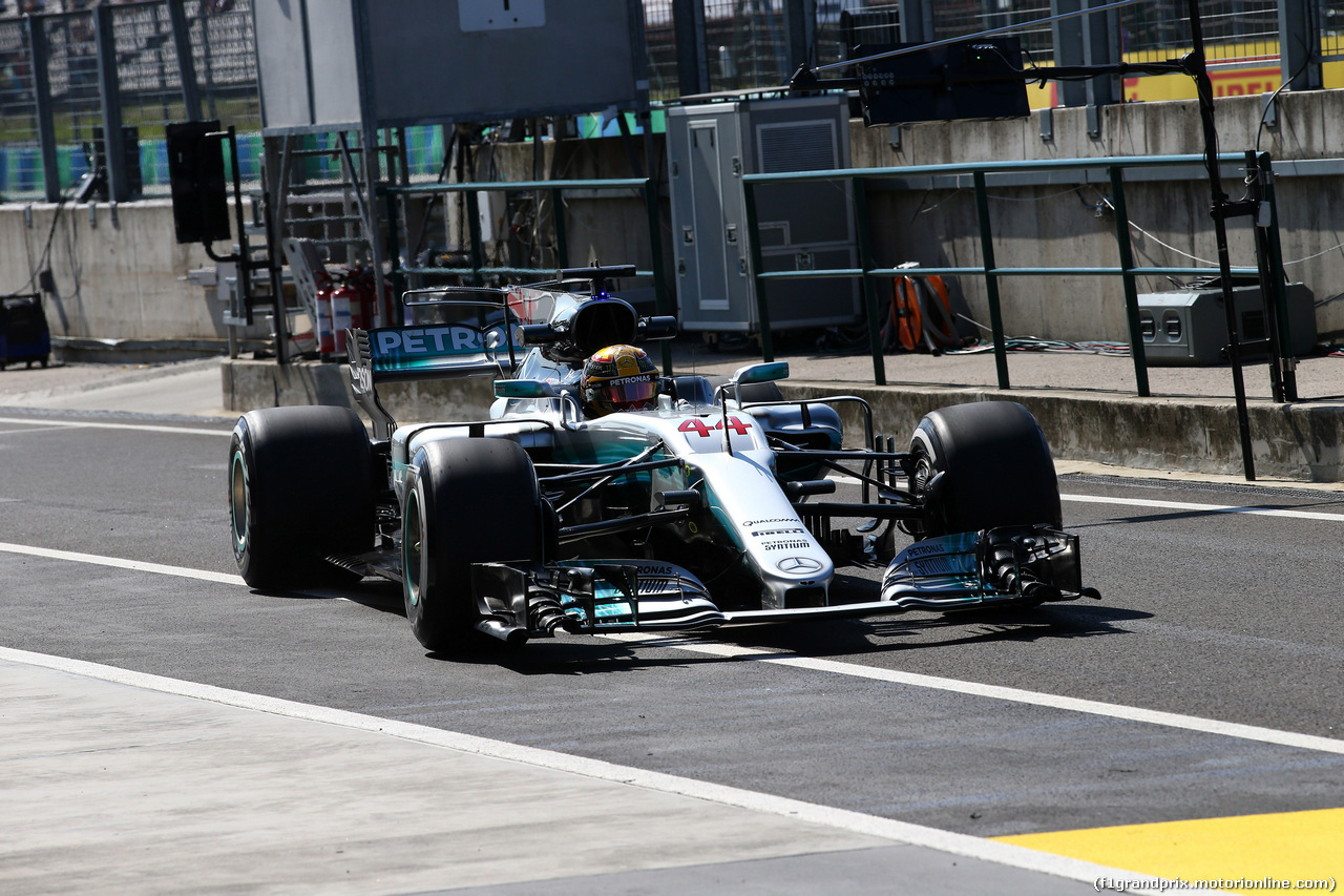 GP UNGHERIA, 28.07.2017 - Prove Libere 1, Lewis Hamilton (GBR) Mercedes AMG F1 W08