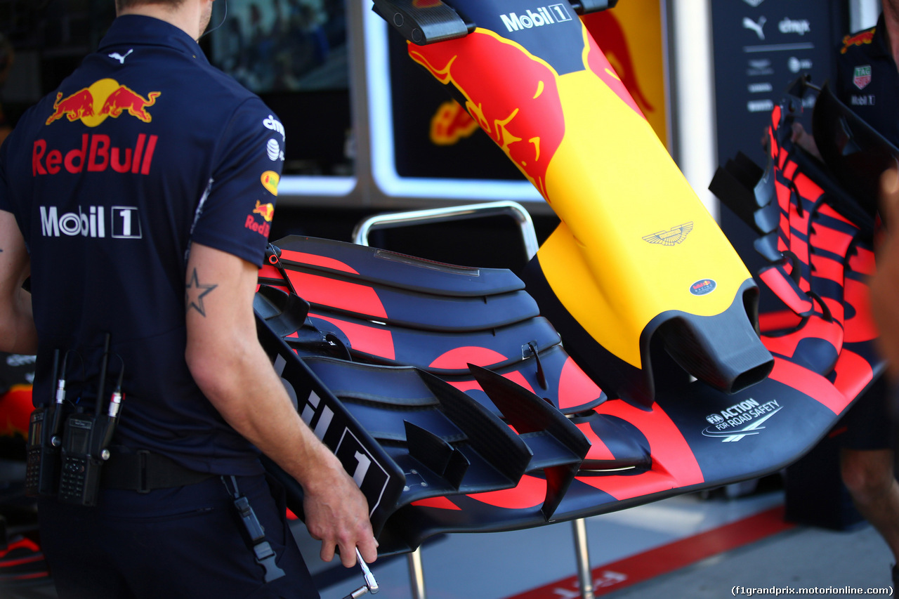 GP UNGHERIA, 28.07.2017 - Prove Libere 1, Red Bull Racing RB13, detail