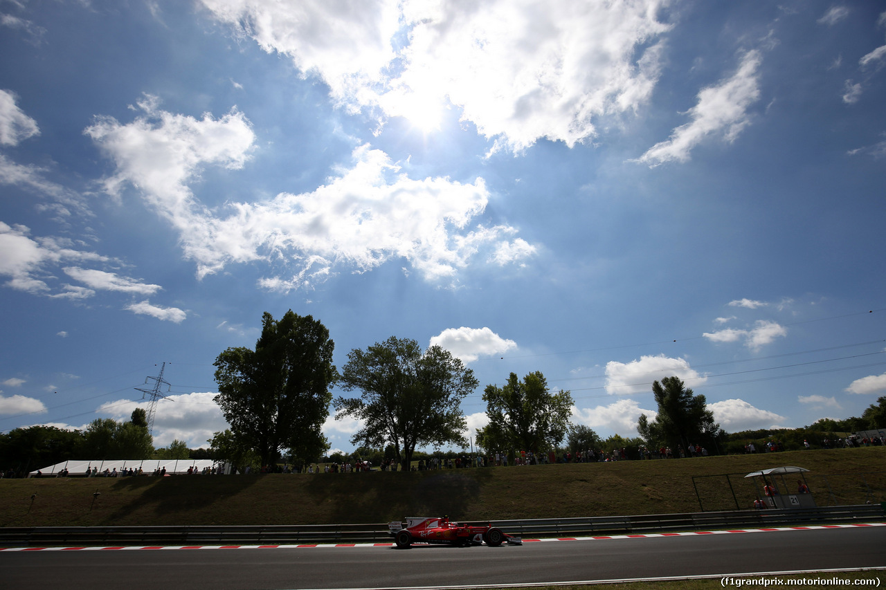GP UNGHERIA, 28.07.2017 - Prove Libere 1, Kimi Raikkonen (FIN) Ferrari SF70H