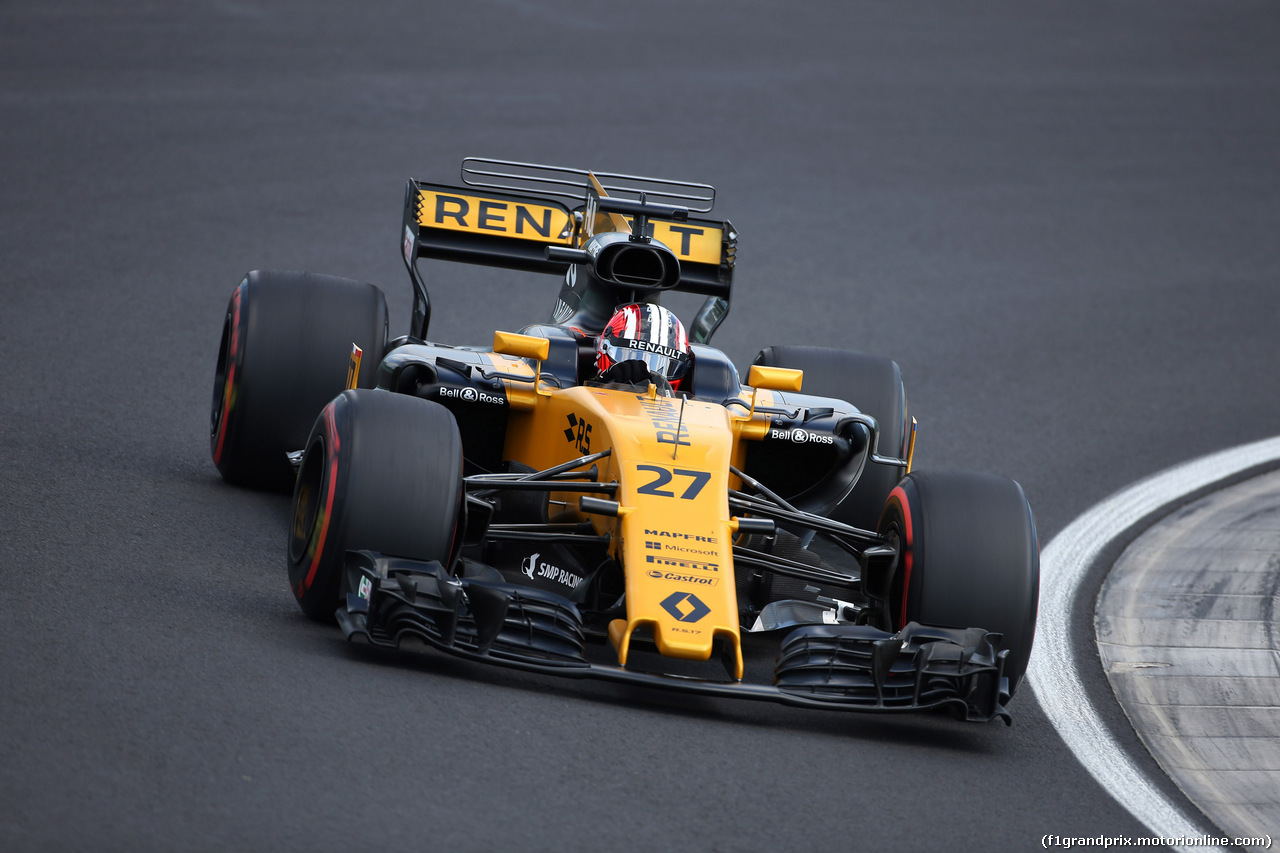 GP UNGHERIA, 28.07.2017 - Prove Libere 1, Nico Hulkenberg (GER) Renault Sport F1 Team RS17