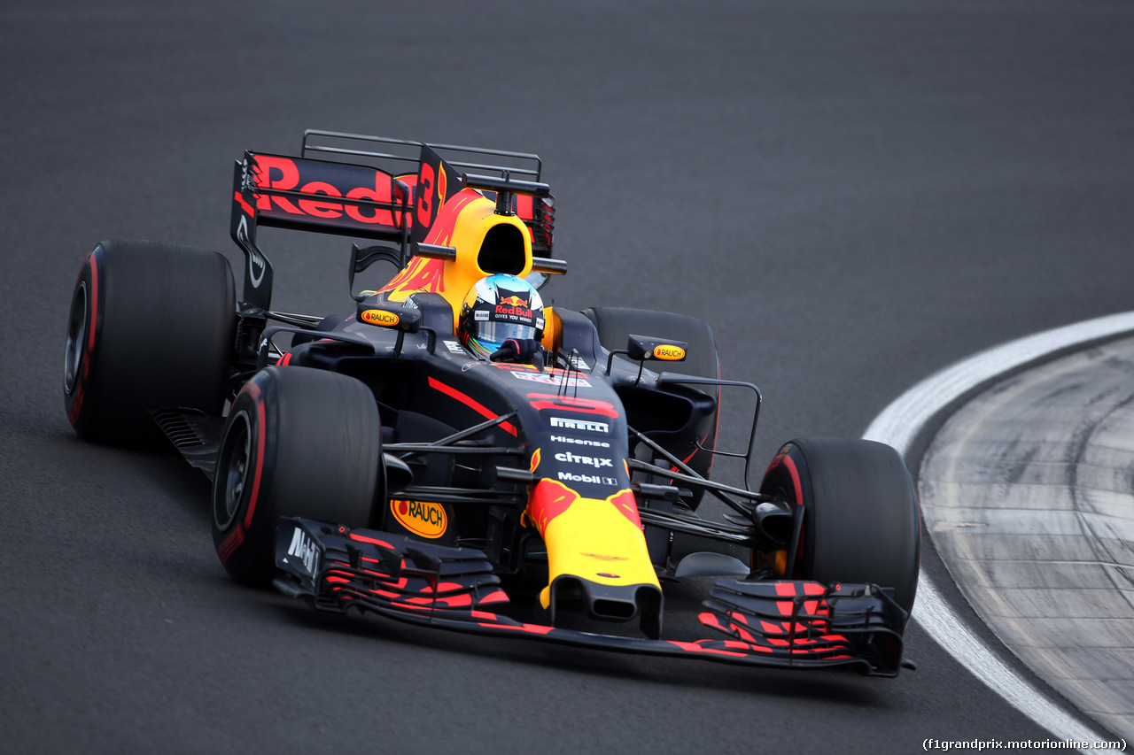 GP UNGHERIA, 28.07.2017 - Prove Libere 1, Daniel Ricciardo (AUS) Red Bull Racing RB13
