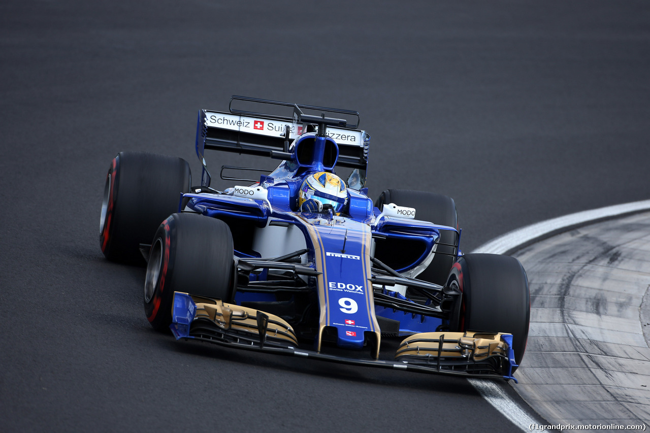GP UNGHERIA, 28.07.2017 - Prove Libere 1, Marcus Ericsson (SUE) Sauber C36