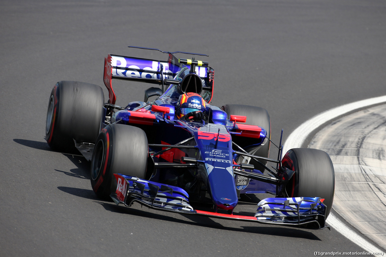 GP UNGHERIA, 28.07.2017 - Prove Libere 1, Carlos Sainz Jr (ESP) Scuderia Toro Rosso STR12