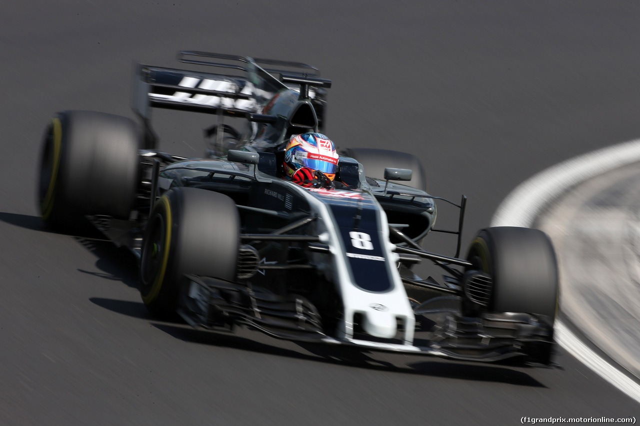 GP UNGHERIA, 28.07.2017 - Prove Libere 1, Romain Grosjean (FRA) Haas F1 Team VF-17