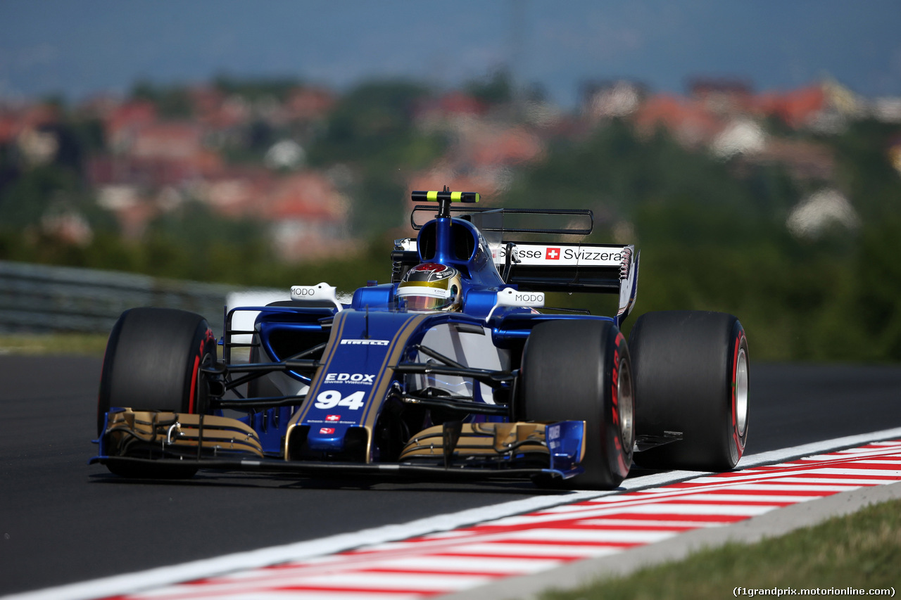 GP UNGHERIA, 28.07.2017 - Prove Libere 1, Pascal Wehrlein (GER) Sauber C36