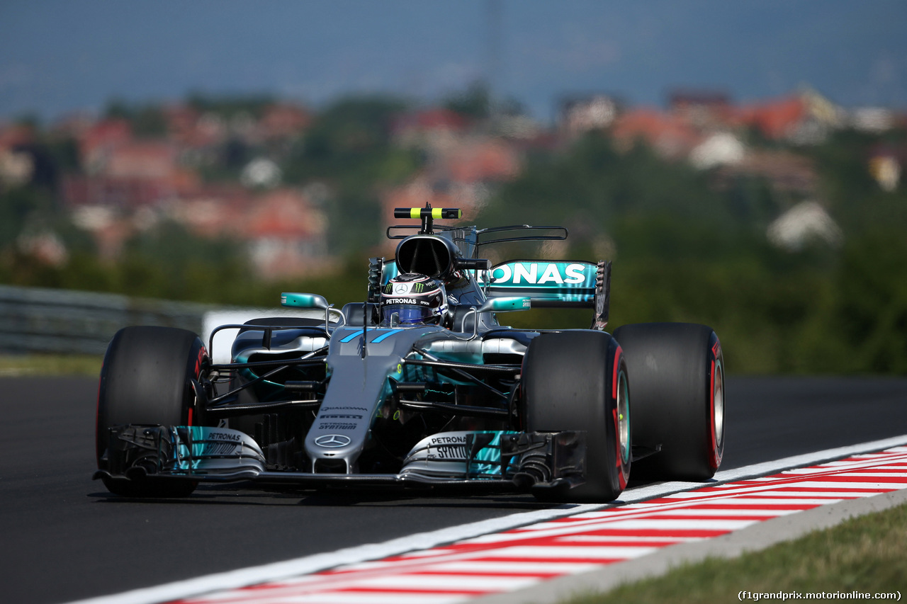 GP UNGHERIA, 28.07.2017 - Prove Libere 1, Valtteri Bottas (FIN) Mercedes AMG F1 W08