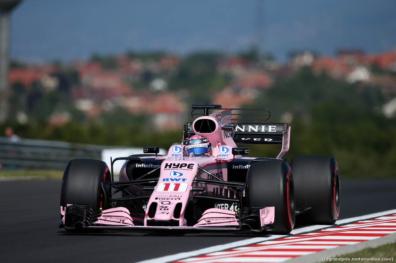 GP UNGHERIA, 28.07.2017 - Prove Libere 1, Sergio Perez (MEX) Sahara Force India F1 VJM010