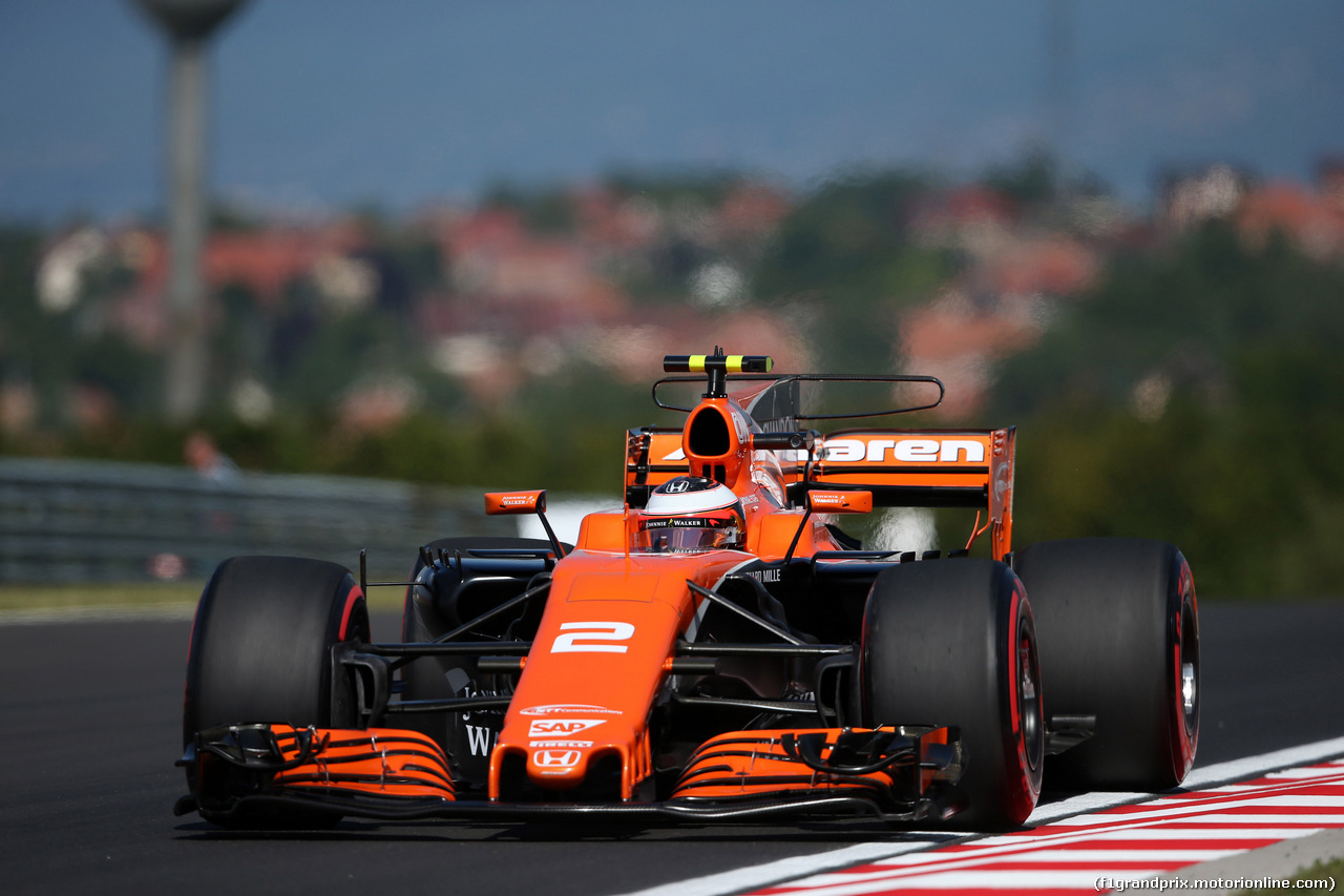 GP UNGHERIA, 28.07.2017 - Prove Libere 1, Stoffel Vandoorne (BEL) McLaren MCL32