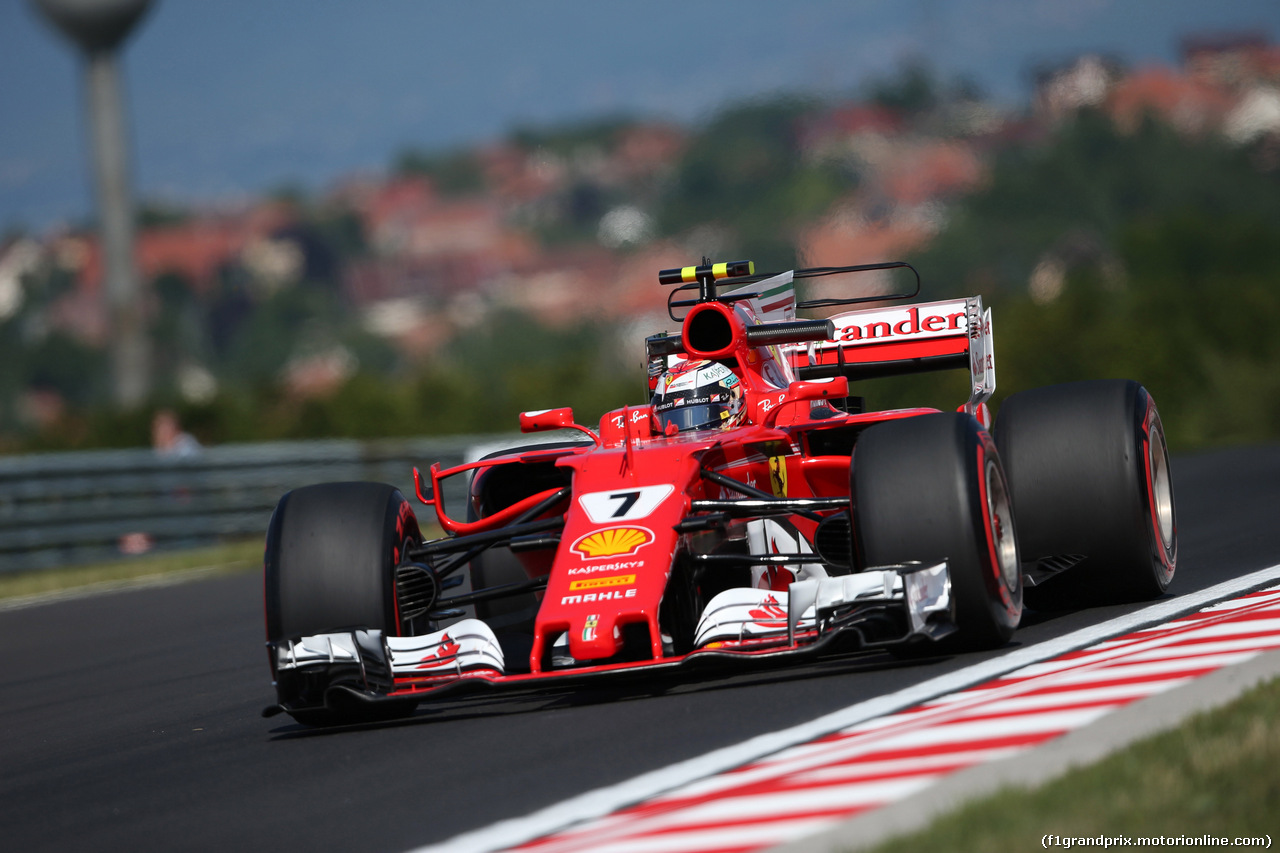 GP UNGHERIA, 28.07.2017 - Prove Libere 1, Kimi Raikkonen (FIN) Ferrari SF70H