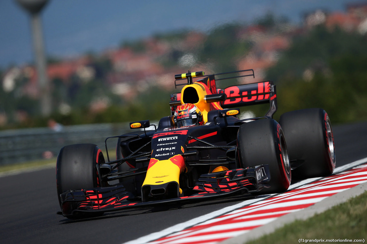 GP UNGHERIA, 28.07.2017 - Prove Libere 1, Max Verstappen (NED) Red Bull Racing RB13