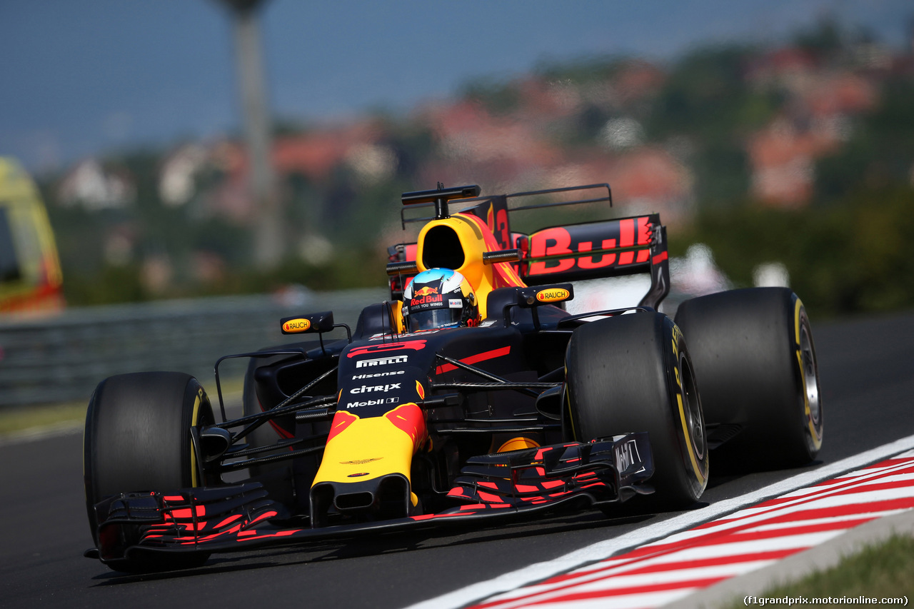 GP UNGHERIA, 28.07.2017 - Prove Libere 1, Daniel Ricciardo (AUS) Red Bull Racing RB13