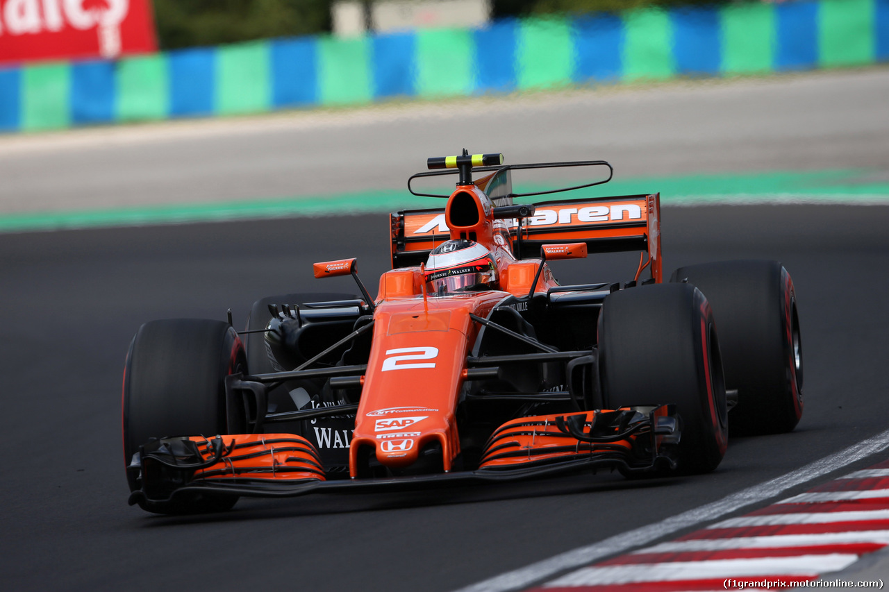 GP UNGHERIA, 28.07.2017 - Prove Libere 1, Stoffel Vandoorne (BEL) McLaren MCL32