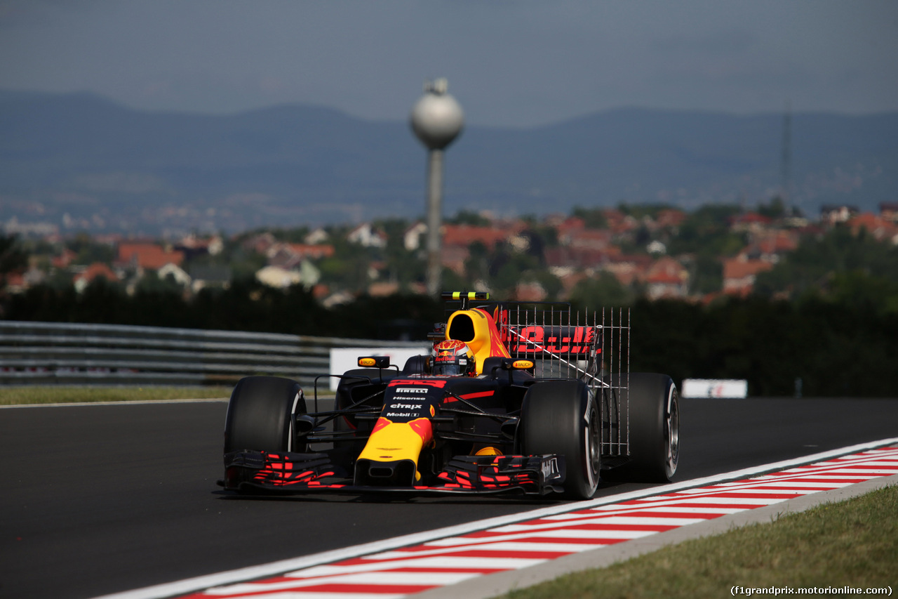 GP UNGHERIA, 28.07.2017 - Prove Libere 1, Max Verstappen (NED) Red Bull Racing RB13
